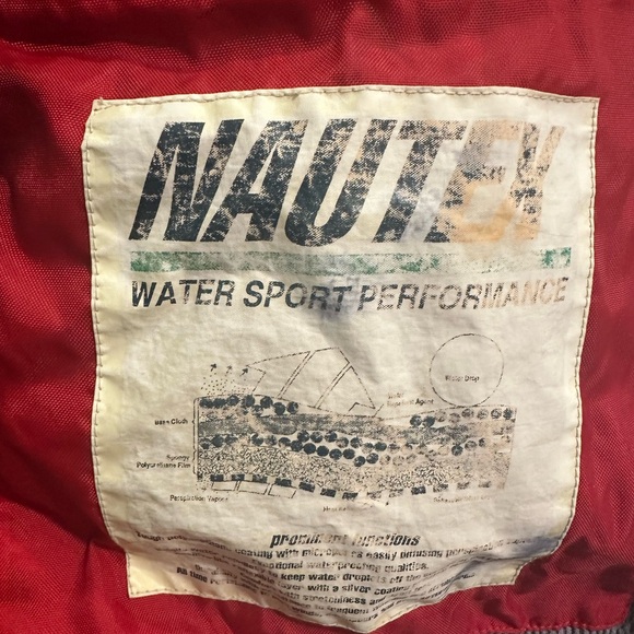 90s Nautica Competition Nautex Water Sport Performance Hooded Full Zip Jacket L - Picture 9 of 10